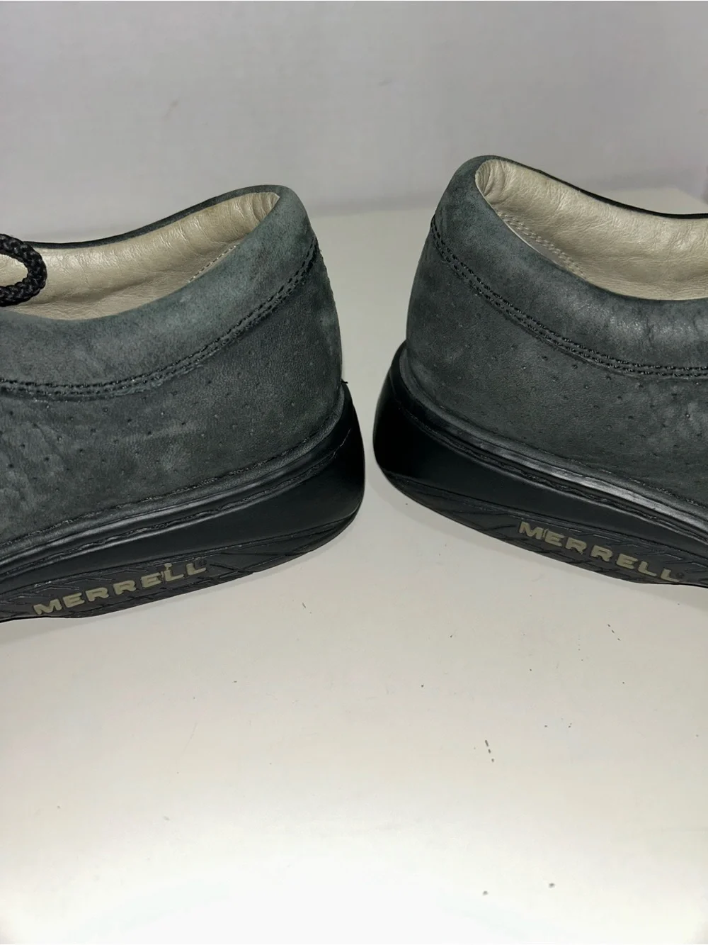 Merrell World Summit Black Perforated Leather Lace-Up Oxford Shoe